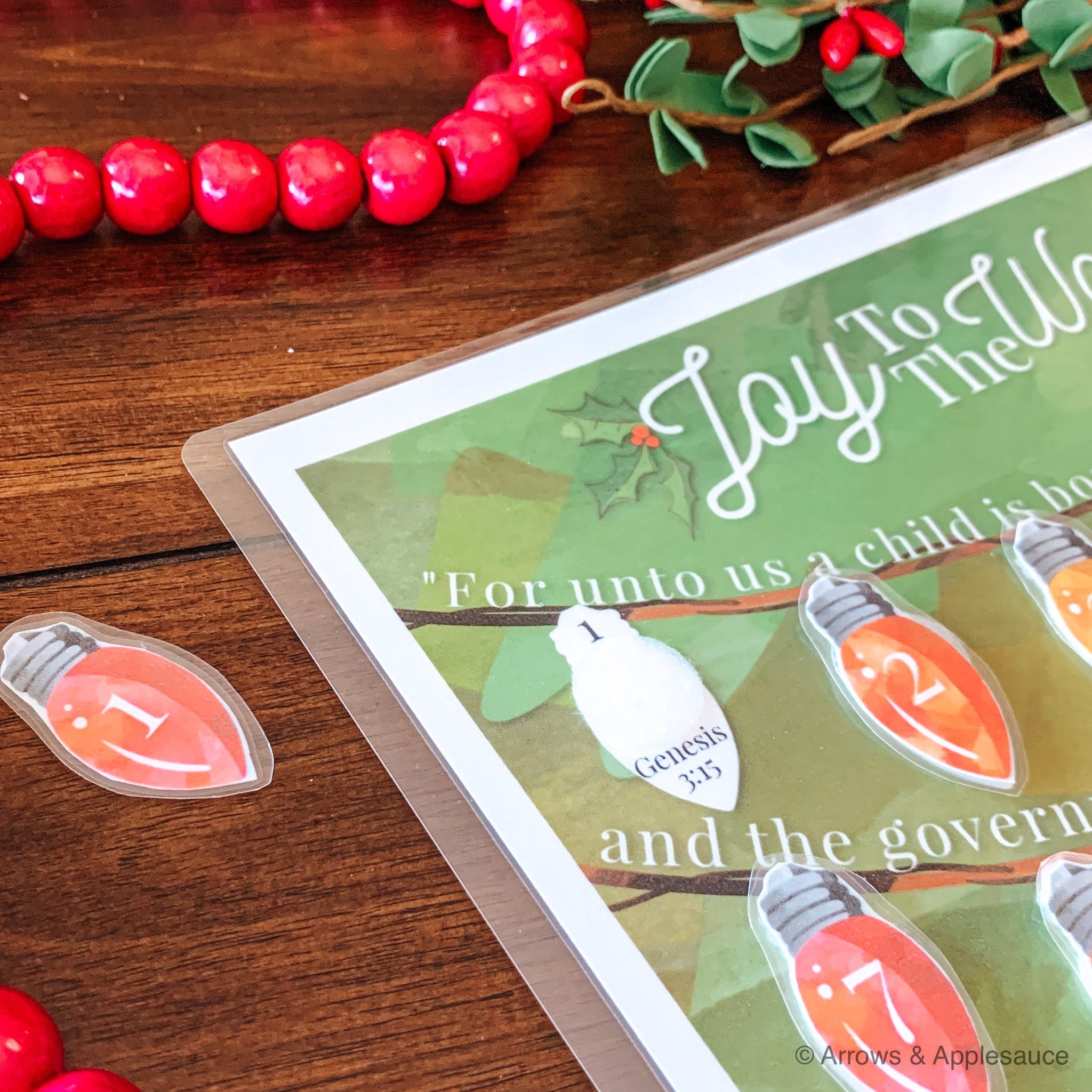 Christmas Advent Printable Countdown Arrows And Applesauce