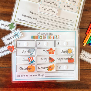 Months & Days Printable Memory Game Set - Arrows And Applesauce