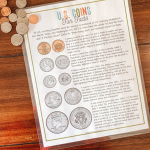 U.S. Coins Printable Activity BUNDLE - Arrows And Applesauce