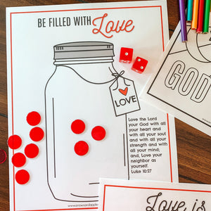"God Is Love" Printable Bible Activity Pack - Arrows And Applesauce
