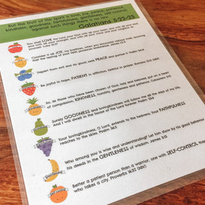 Fruit Of The Spirit Printable Activity - Arrows And Applesauce