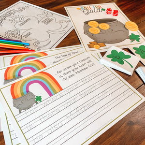 St. Patrick's Day Printable Activity Pack - Arrows And Applesauce