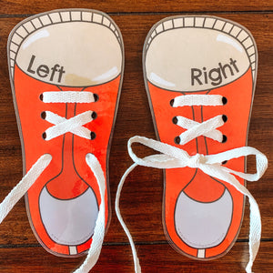Shoe Lacing Printable Cards - Arrows And Applesauce