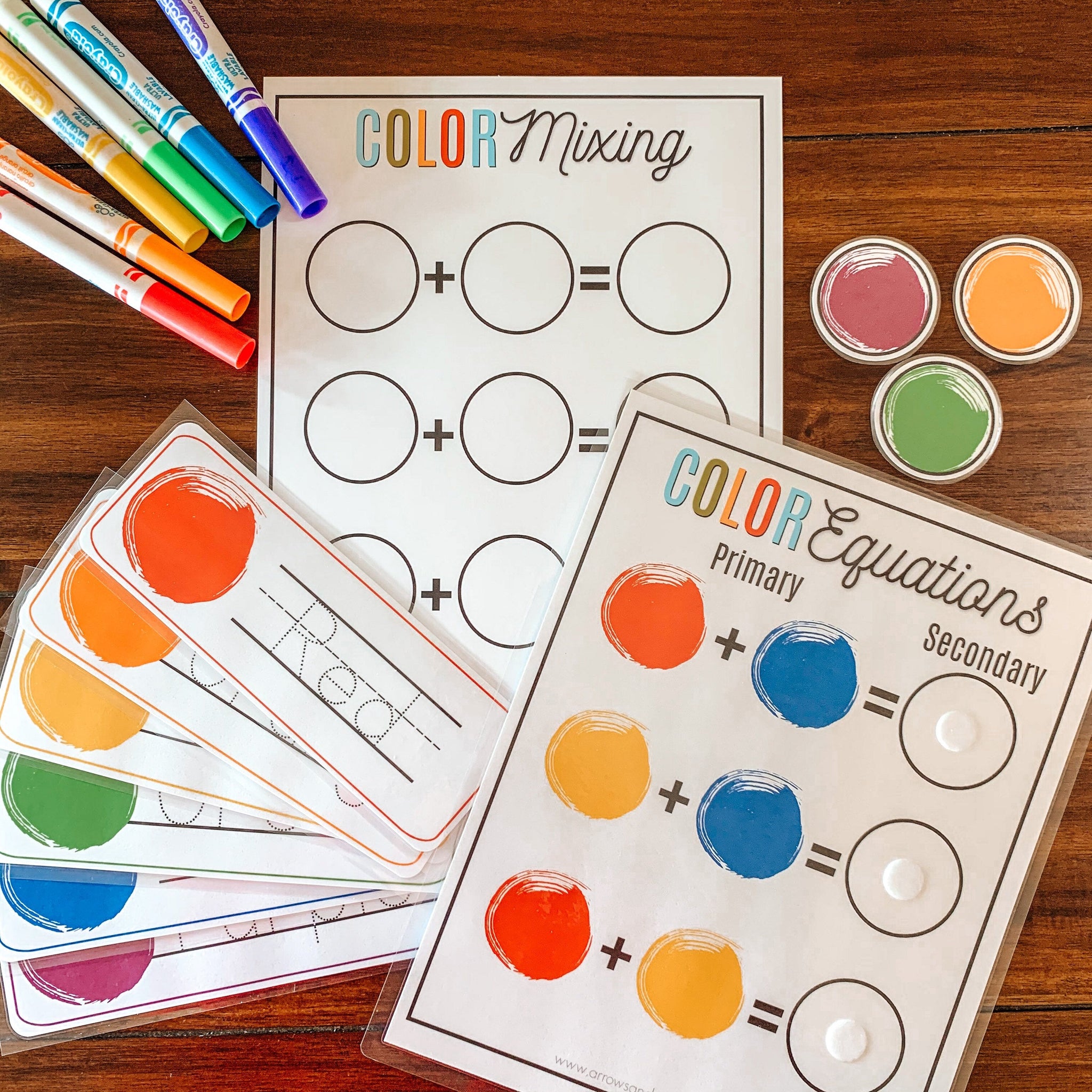 Coloring. Mix Object Color Mixing For Kids