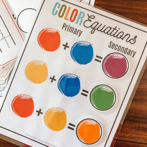 Primary & Secondary Color Mixing Bundle - Arrows And Applesauce