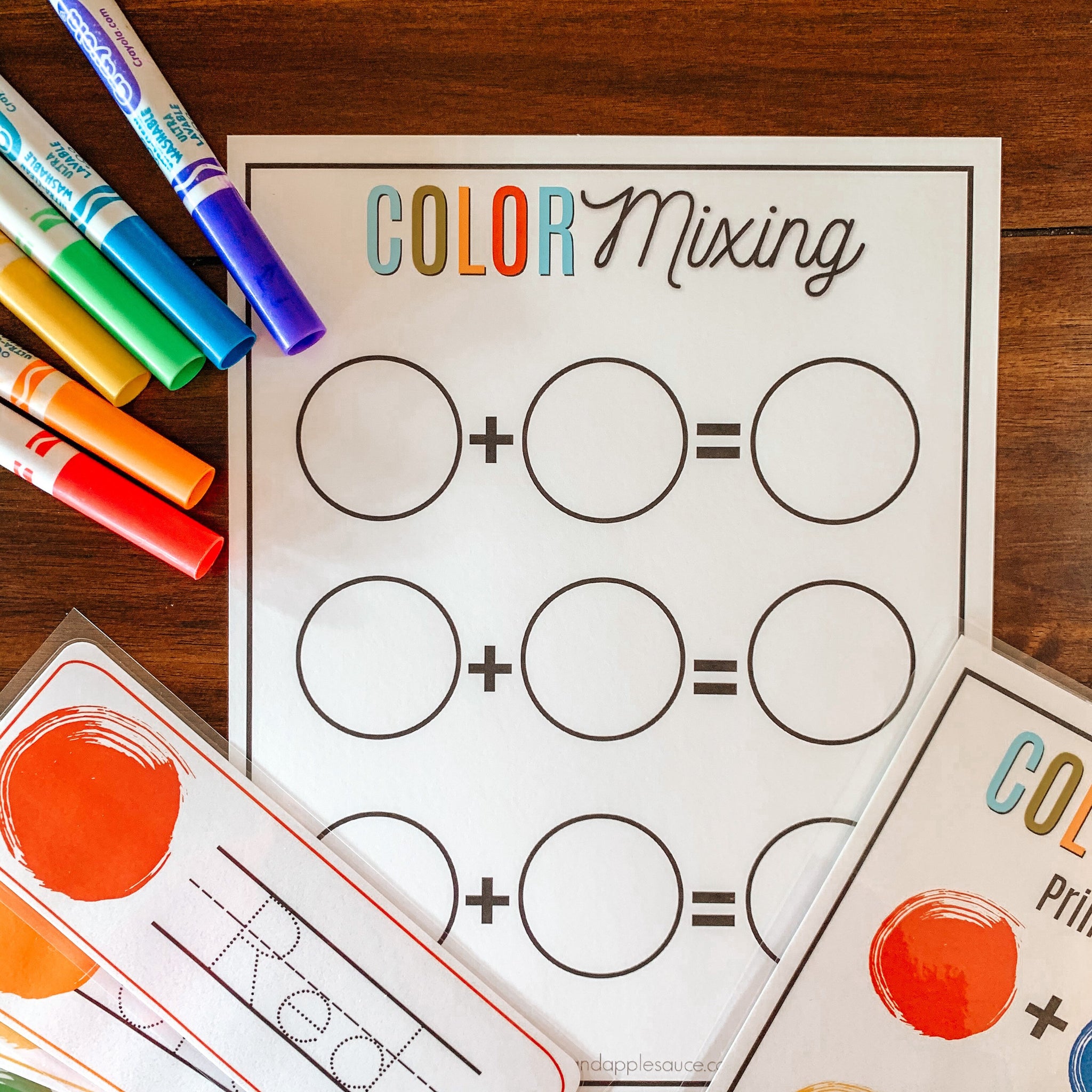 Primary + Secondary Color Mixing Activities – Arrows And Applesauce