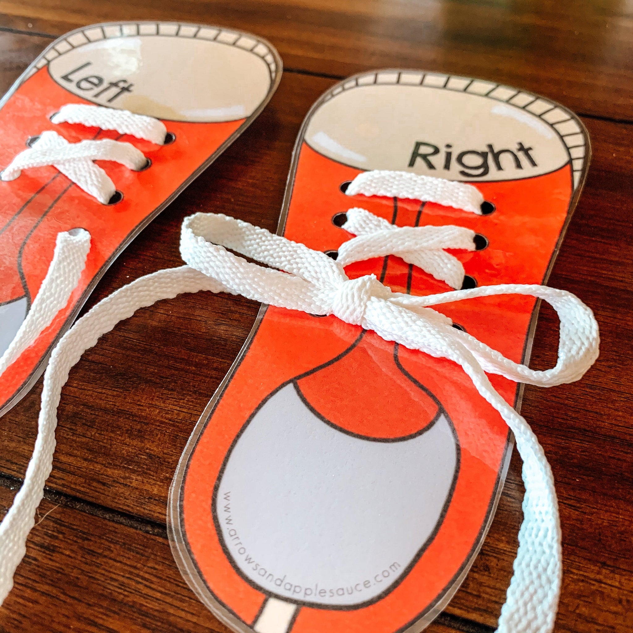 Shoe Lacing Printable Cards – Arrows And Applesauce