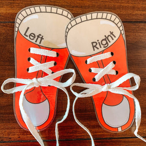 Shoe Lacing Printable Cards - Arrows And Applesauce