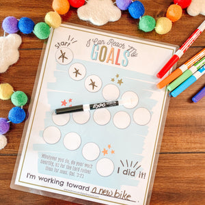 Kid's Printable Goal Chart - Arrows And Applesauce