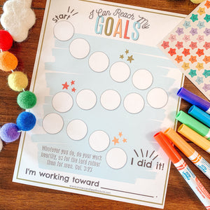 Kid's Printable Goal Chart - Arrows And Applesauce