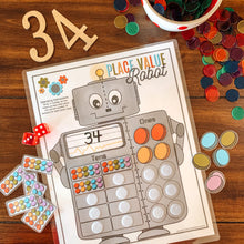 Load image into Gallery viewer, Place Value Printable Counting Robot - Arrows And Applesauce
