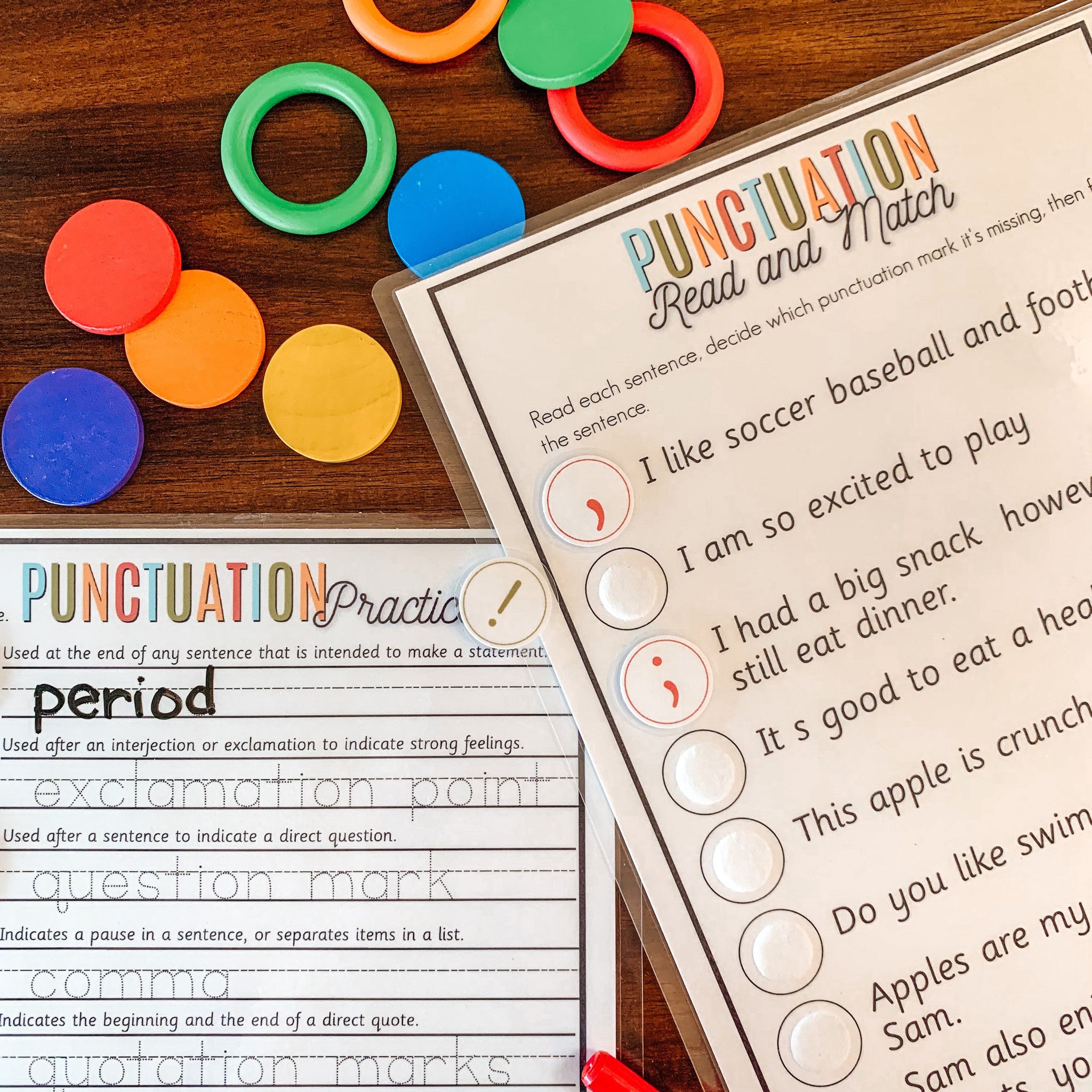 Punctuation Chart Printable