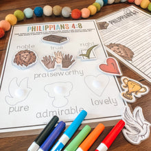 Load image into Gallery viewer, Philippians 4:8 Printable Bible Study - Arrows And Applesauce
