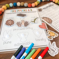 Philippians 4:8 Printable Bible Study - Arrows And Applesauce